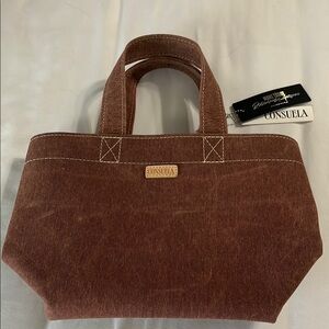 Consuela Brown Canvas Tote with Classic Design